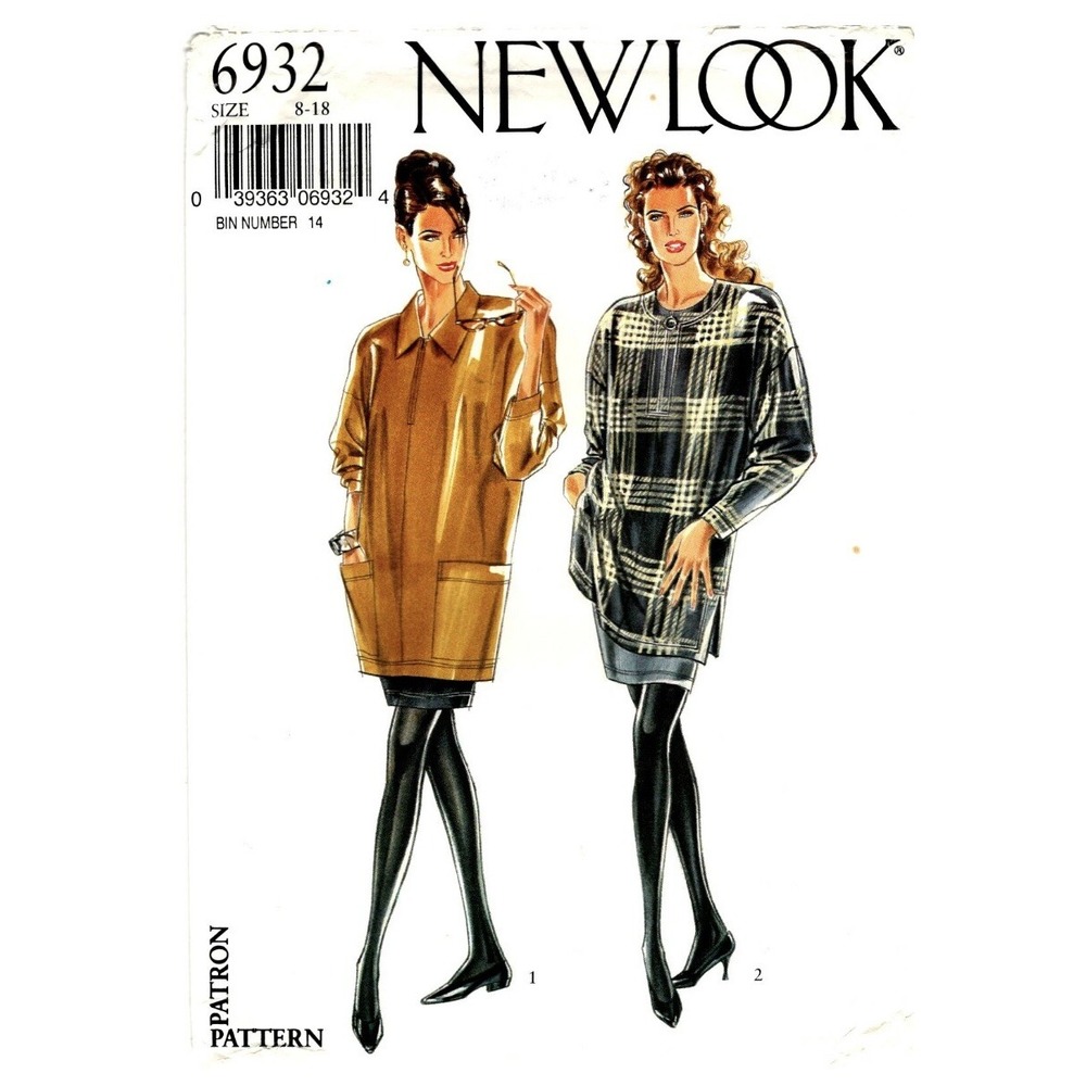 New Look 6932 Sewing Pattern Misses Tops Skirts Uncut Size 8 10 12 14 16 18